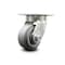 Service Caster 4 Inch Kingpinless Thermoplastic Rubber Wheel Swivel Top Plate Caster SCC SCC-KP30S420-TPRRF - alternate 2